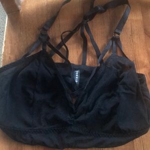 Strappy mesh black torrid bra Torrid size 1
